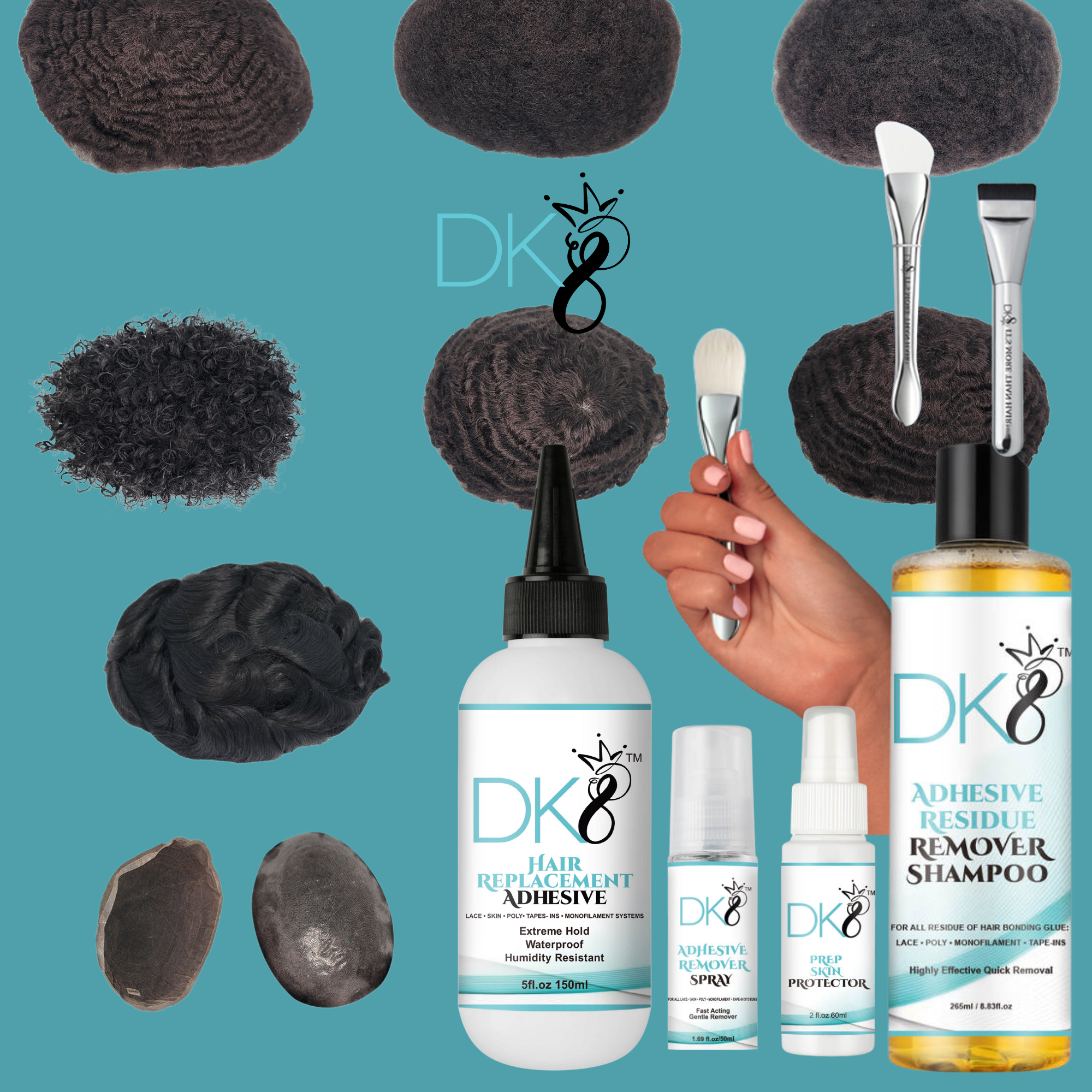 DKEIGHT™  Men's Toupee Pro Plus Bundle