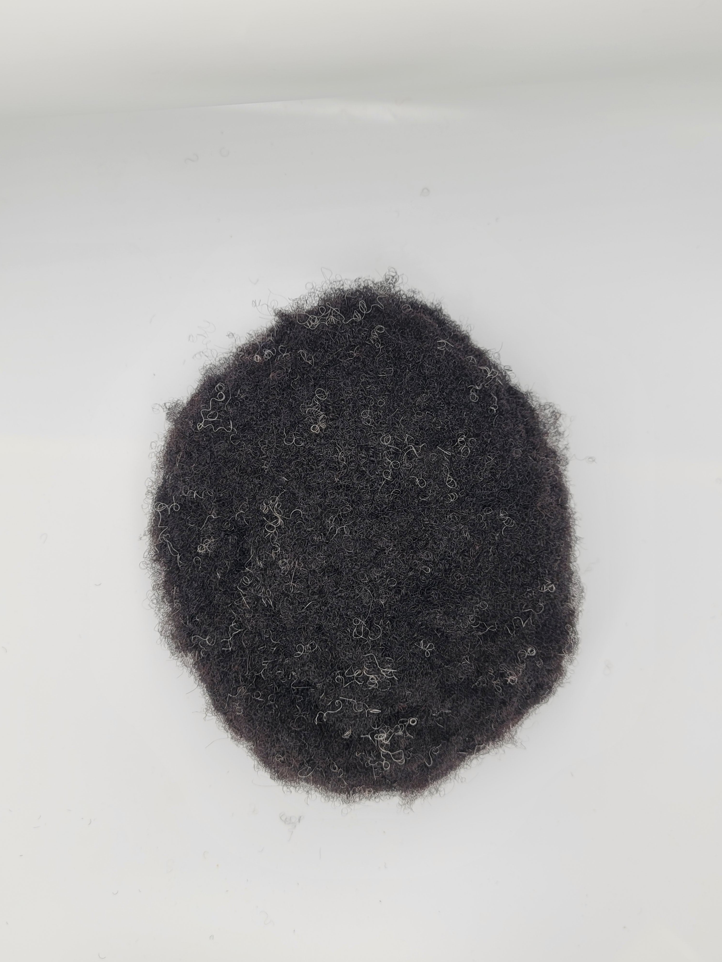 afro/curl / #1/black/10grey / lace