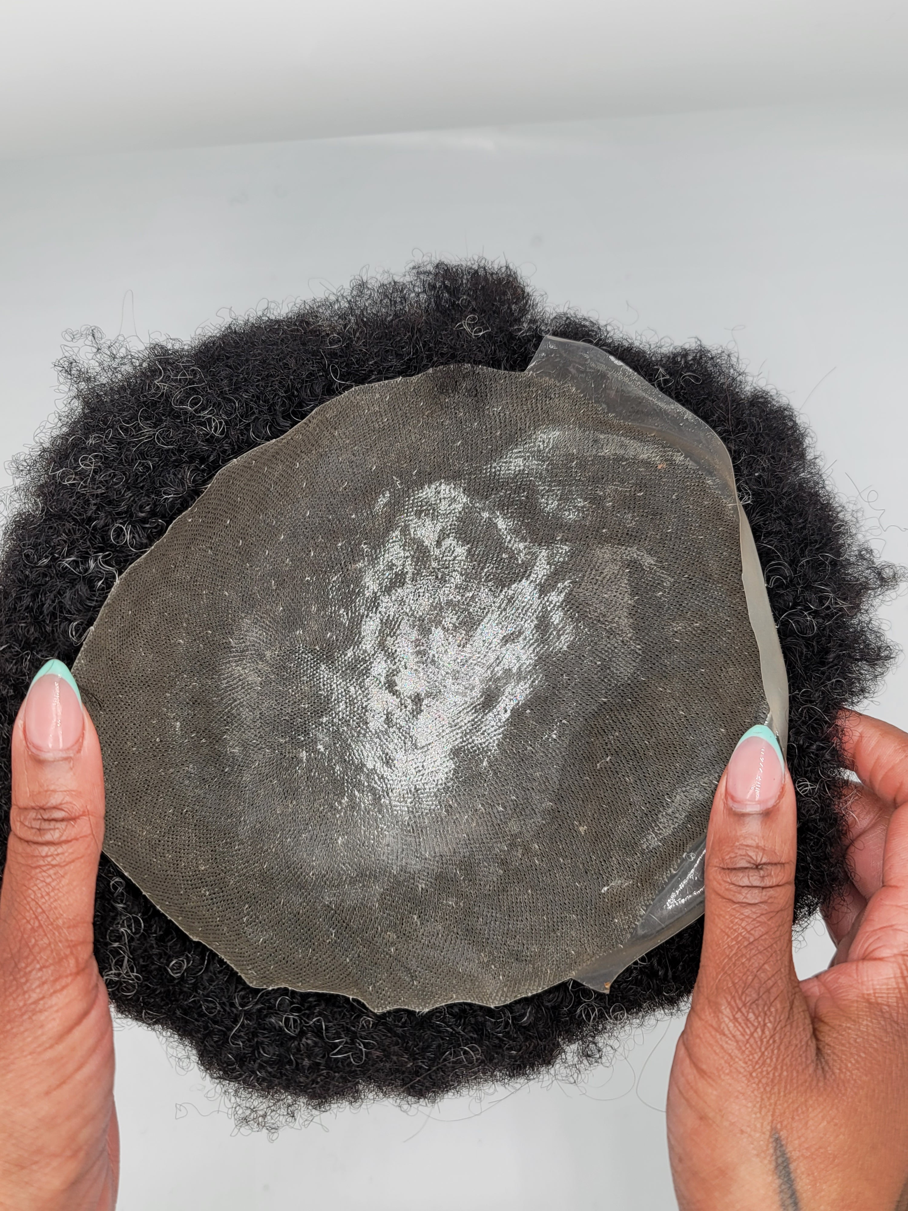 afro/curl / #1/black/10grey / skin