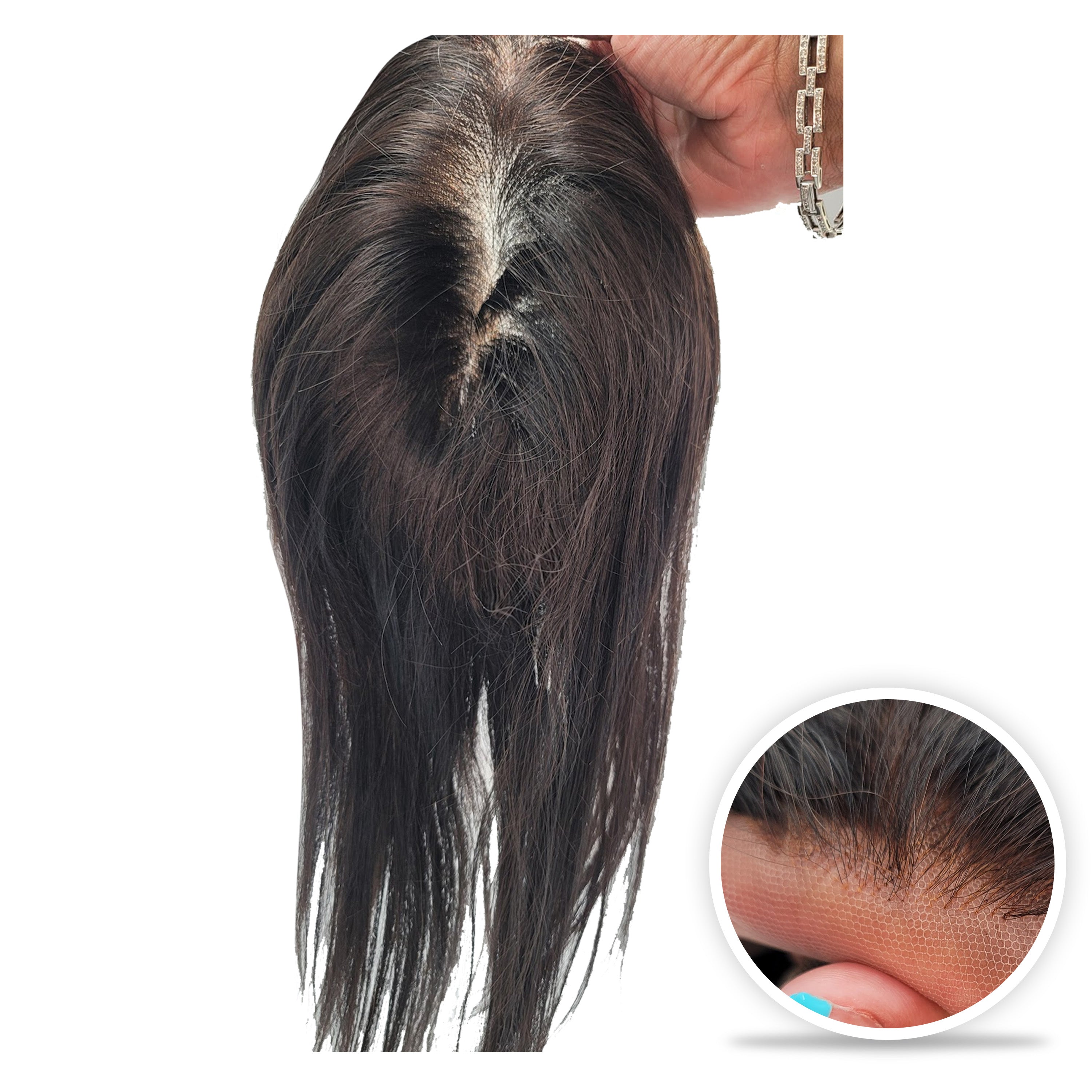 straight hair toppers for women