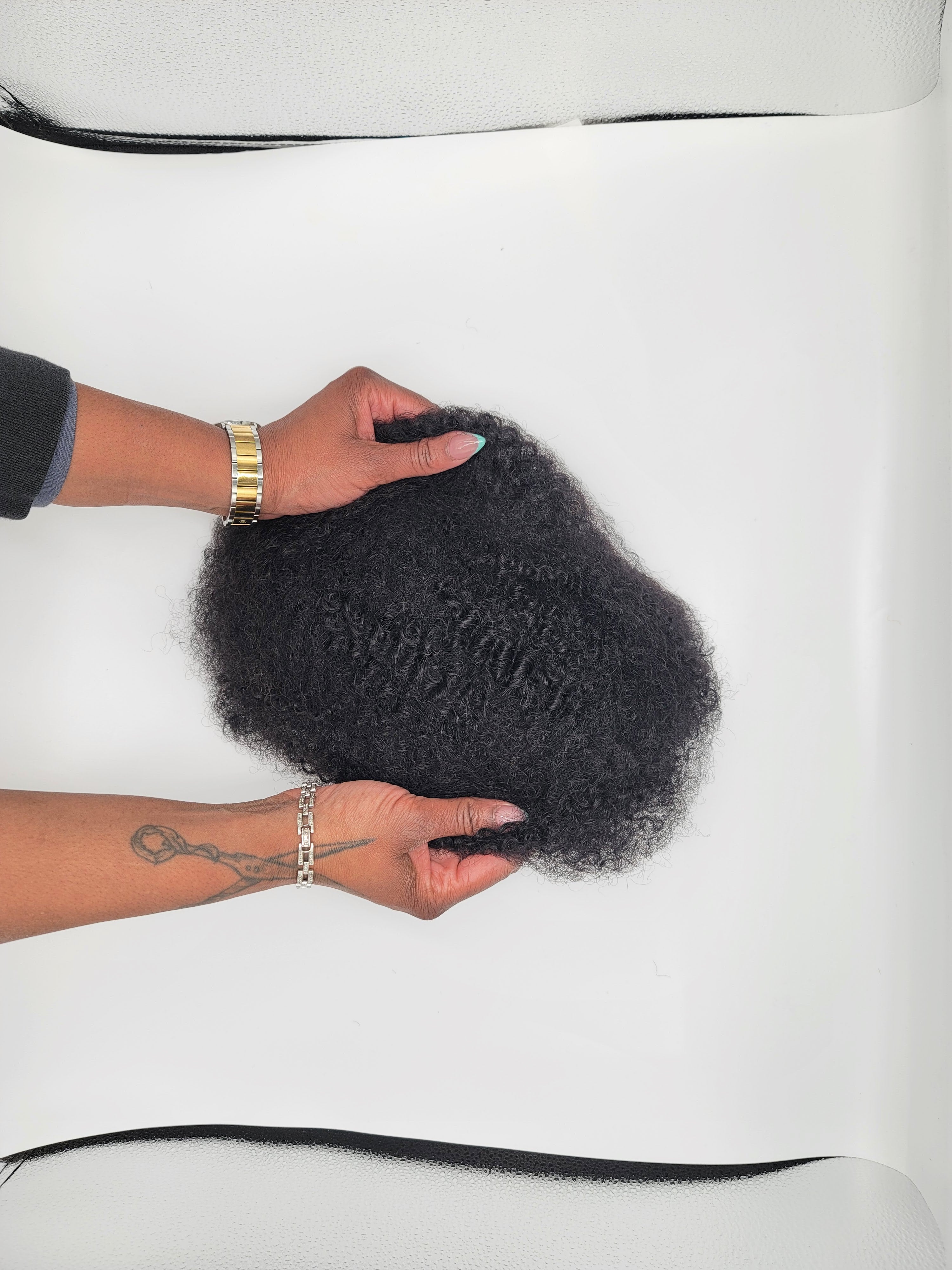 4B Bulk Stretched Afro Hair Color Natural Black video
