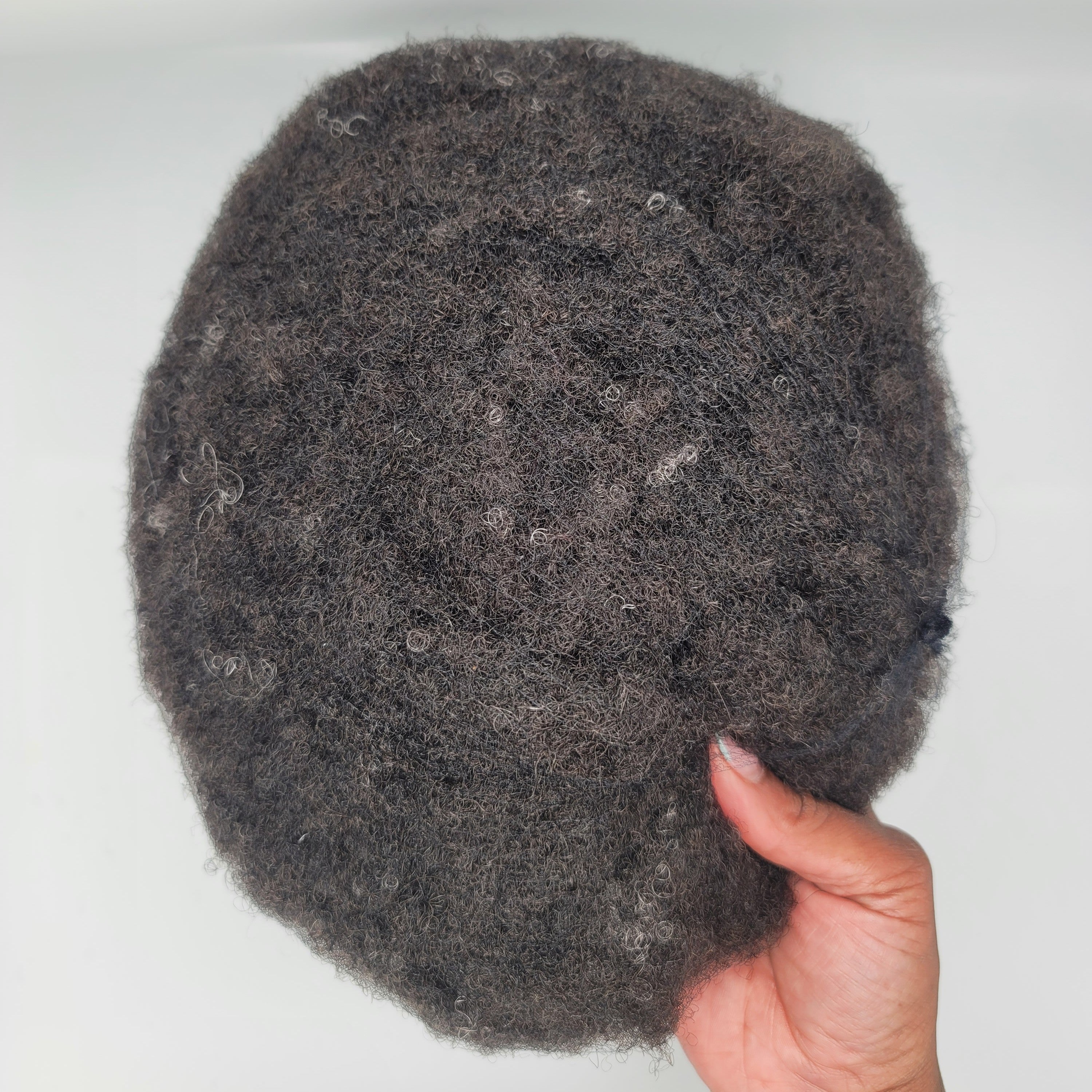 afro/curl / #1b/natural black/10grey / lace