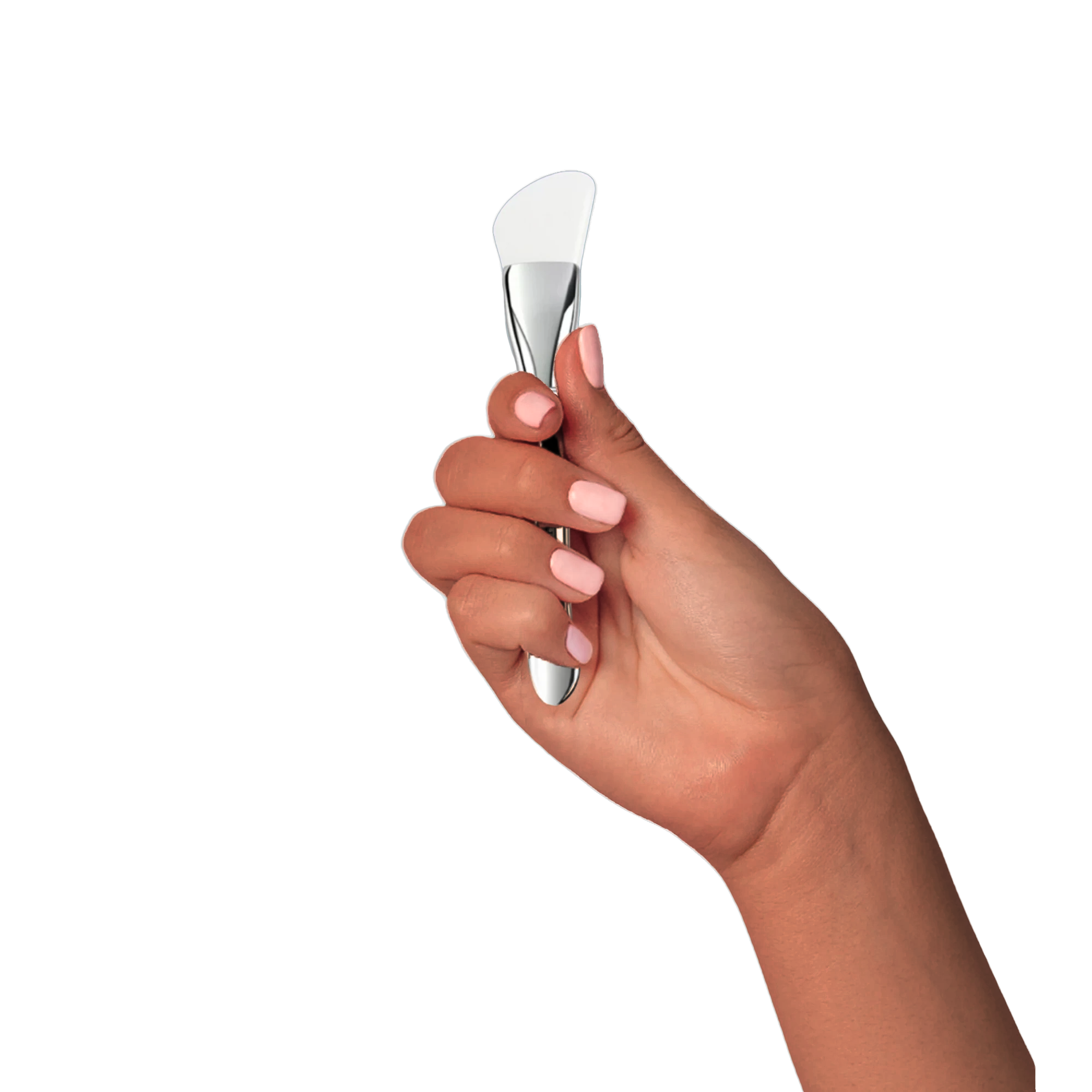 hand with DKEIGHT™ Silicone Angle Brush - Silicone wig glue applicator