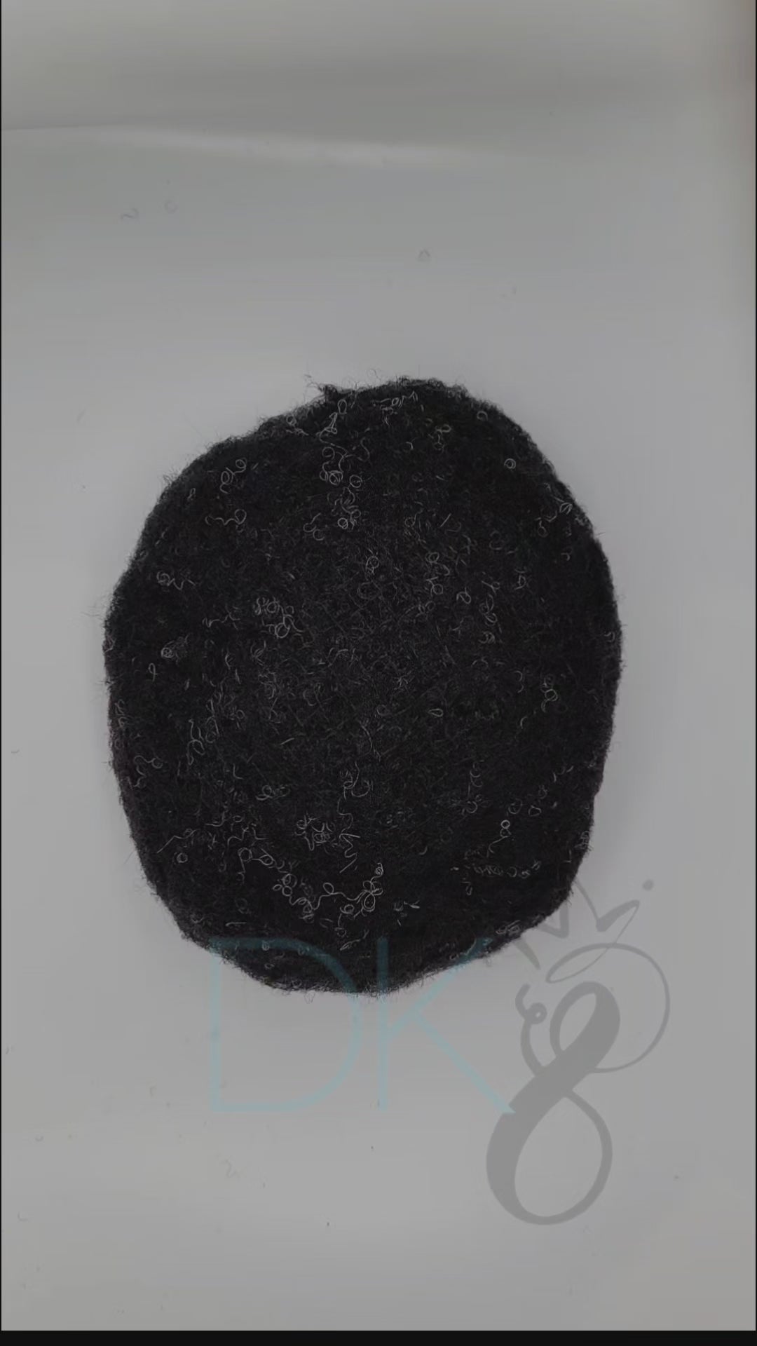afro/curl / #1/black/10grey / lace