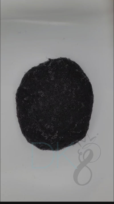 afro/curl / #1/black/10grey / lace