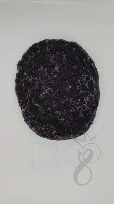 afro/curl / #1/black/20grey / lace